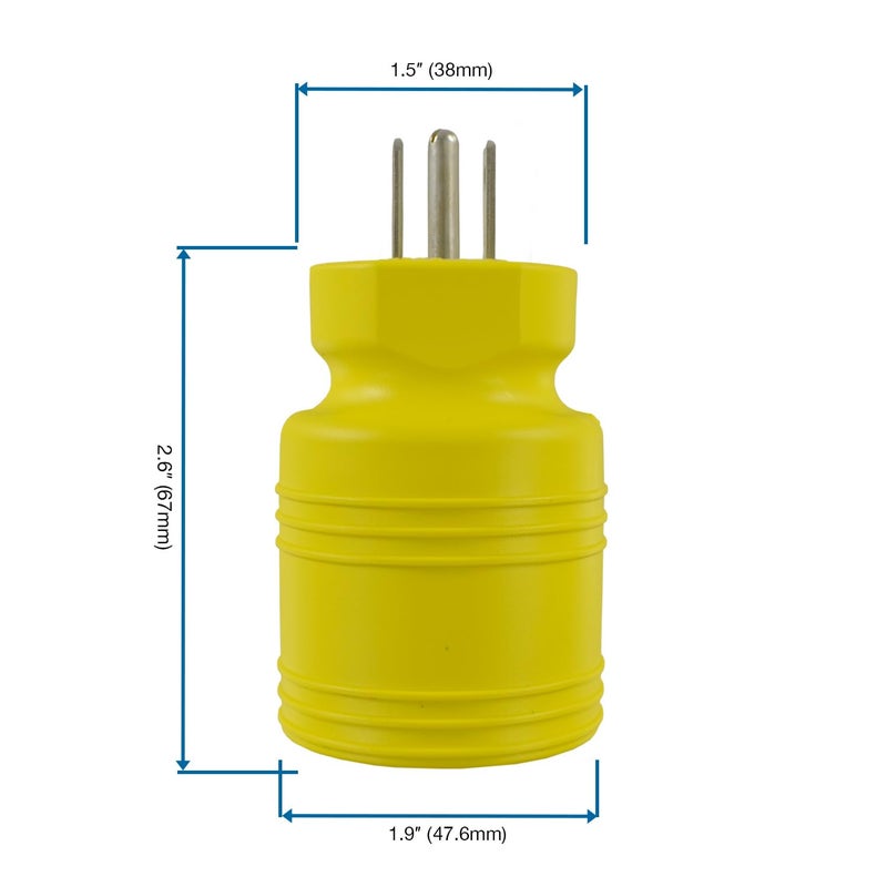 Conntek 30222-YW 15A to L5-30R Plug Adapter,Yellow - Image 5